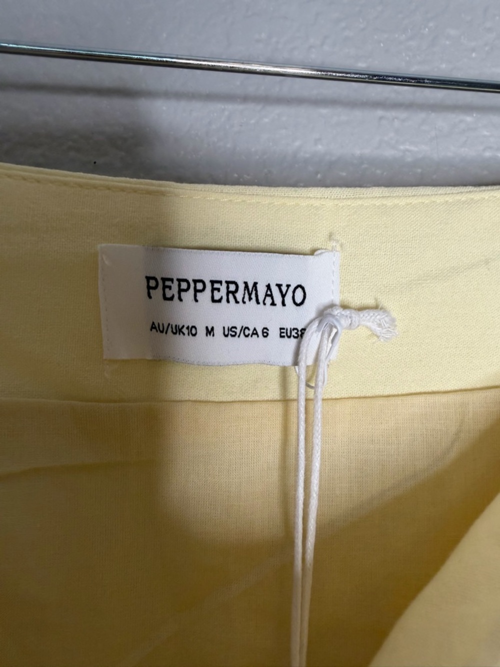 Peppermayo Pale Yellow Sequin Circle Mini Skirt - Picture 4 of 6